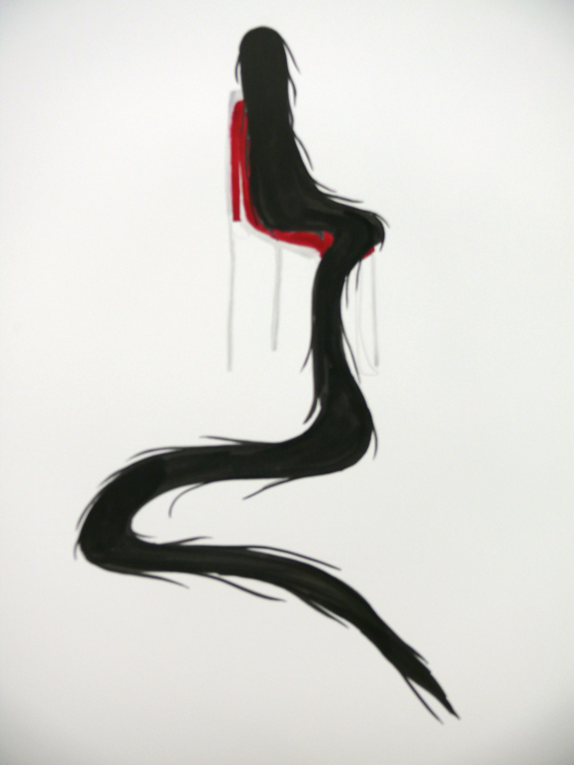 ‘Lasting Impressions’, 2007, técnica mixta sobre papel, 100 x 70 cm.